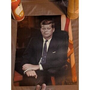 1961 John F Kennedy JFK Fabian Bachrach White House Presidential Photo 16 x 12in